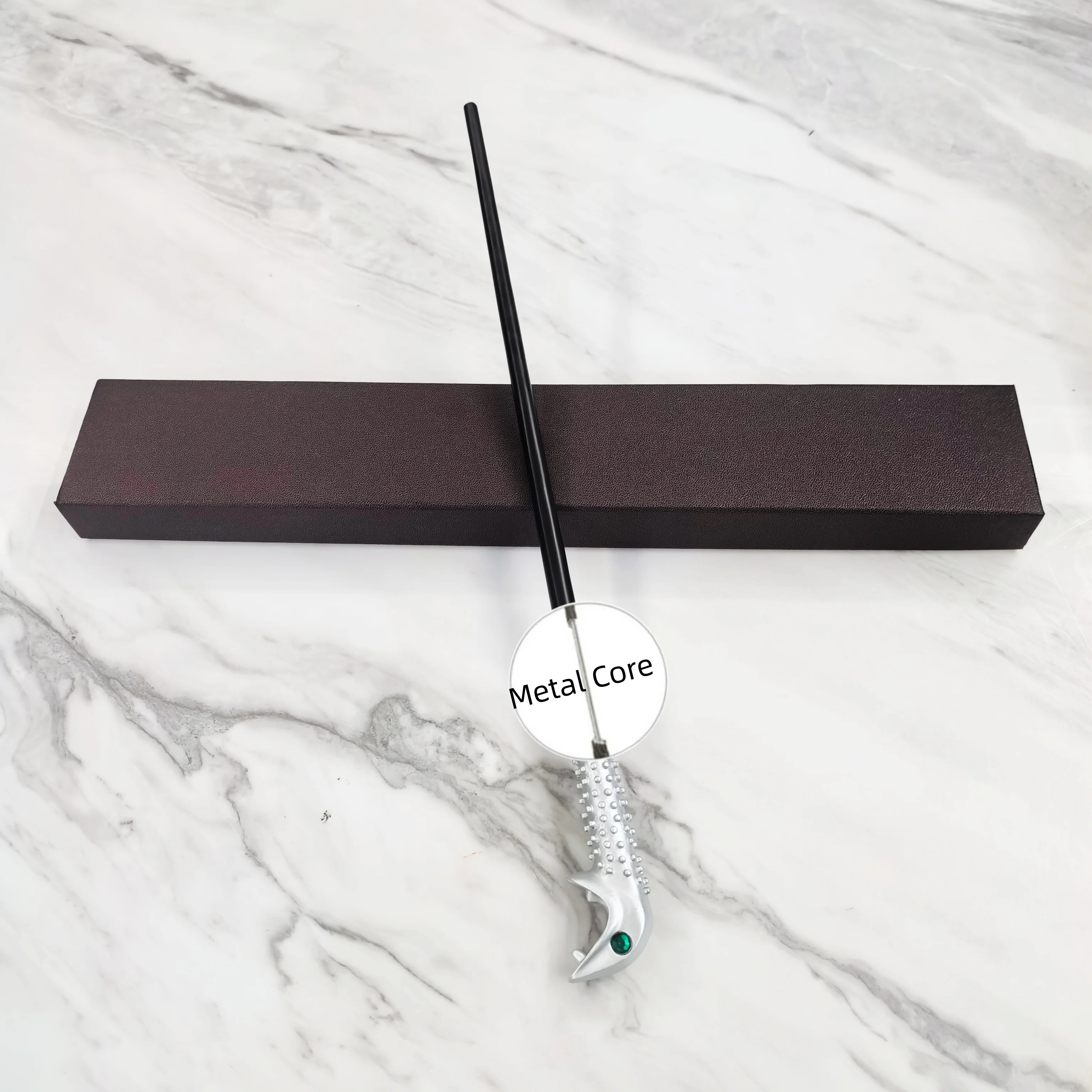 Anime Cosplay Show Metal Core Magic Wand With Box Decoration Toy Accessories For Kids Bacchetta Plastic Magic Stick view 5