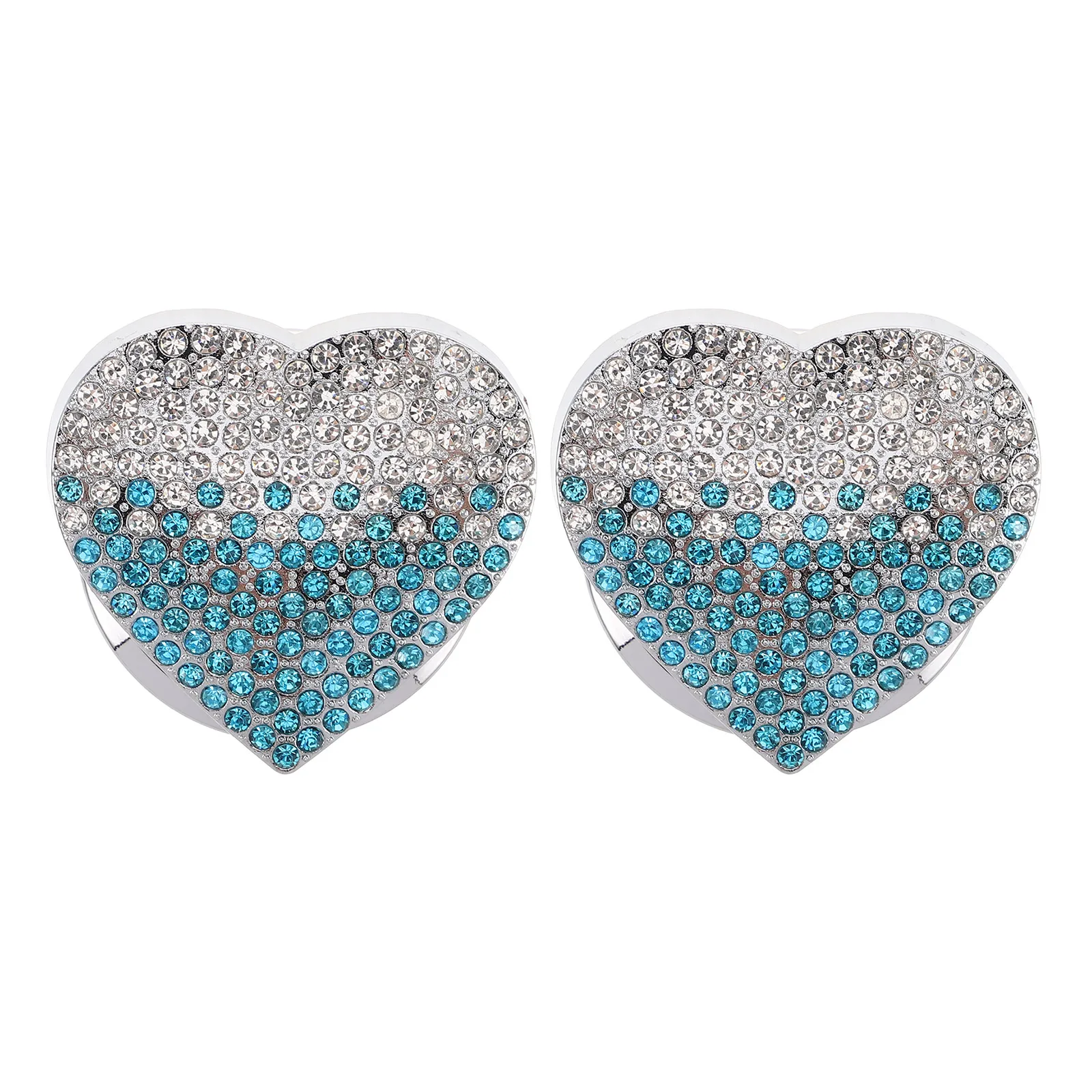 

2 Pcs Start Decorative Cover Buttons Bling Accessories for Car Ignition Protector and Stop Key Rhinestones Protective