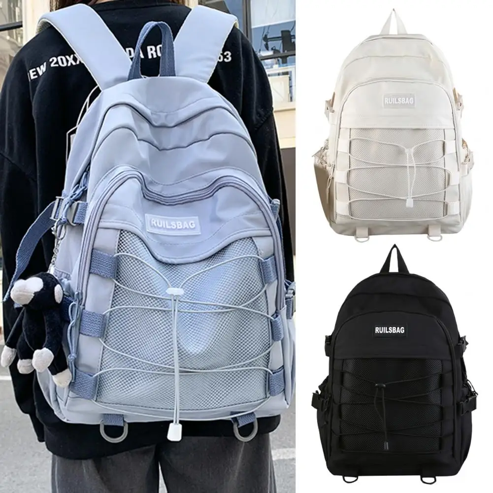 

Multi-pocket Backpack Fashionable Korean Style High School Backpack for Teen Girls with Capacity Multi-pockets Design for Girls