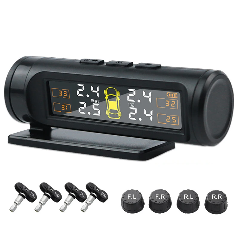 

TPMS Tire Pressure Monitoring System Hidden Tire Pressure Monitor with 4 Sensors