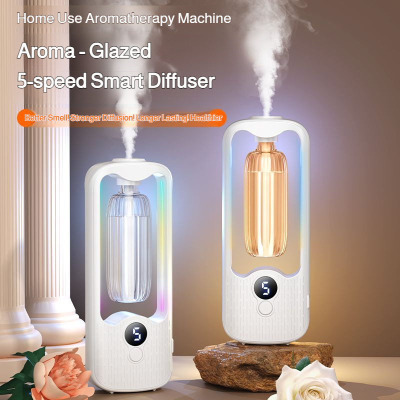  Home Desktop/Wall Mount Fragrance Diffuser Long-Lasting Air Deodorizer with Colorful Light 