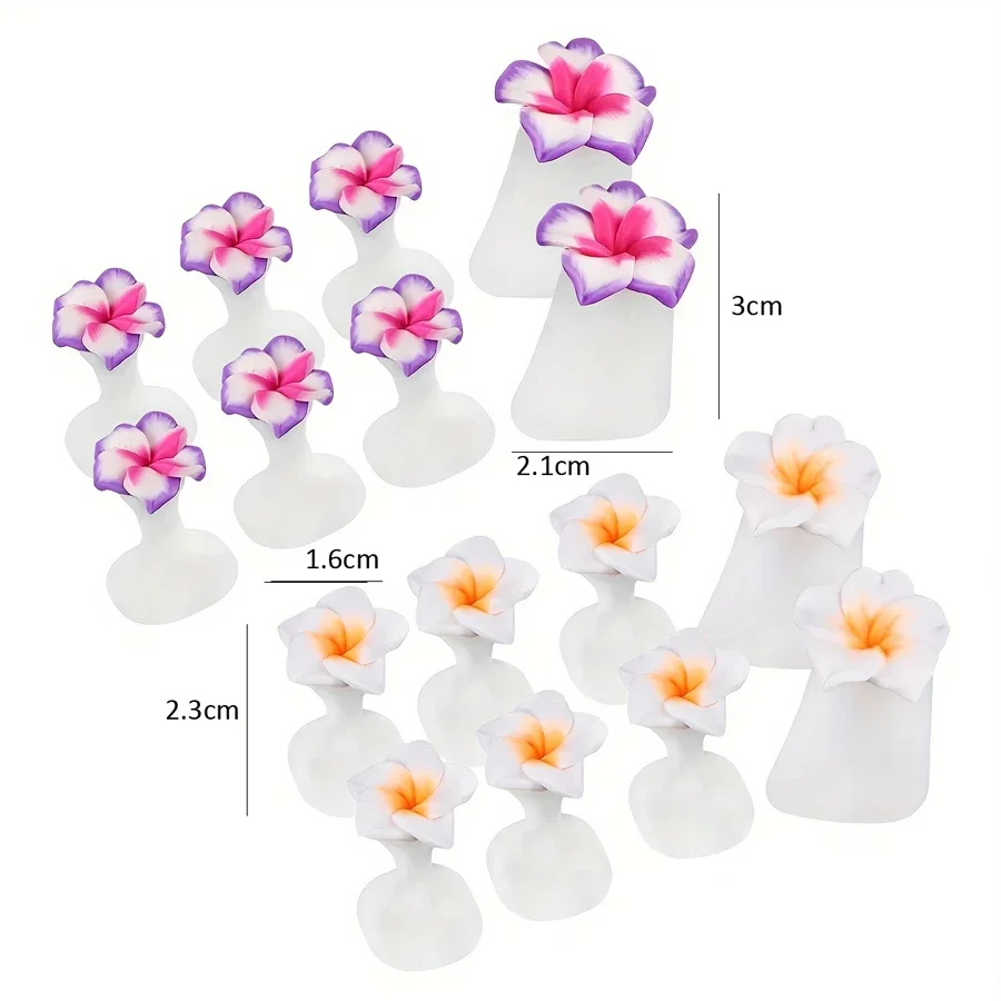 8Pcs Toe Separators Soft Silicone Cute Daisy Heart Shaped Nail Art Rhinestone Toe Locks Japanese Style Beauty Foot Care Tools