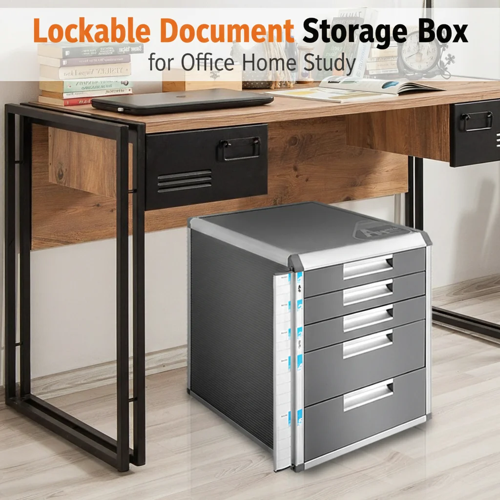 

Запираемый ящик для хранения документов, 5-уровневый офисный шкаф для документов, нагрузка до 10 кг, для файлов формата А4, для офиса, дома, учебы