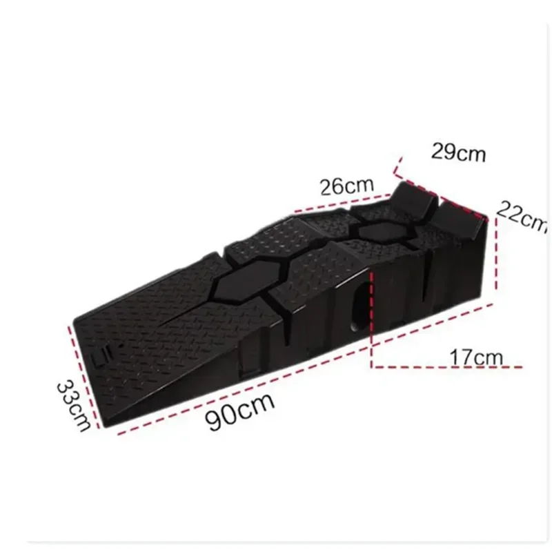 1Pair Black 2500KG Heavy Duty Car Ramps 900mm Long Antiskid Working Ramp Auto Oil Changing Repair Maintenance Jack Lift Tools