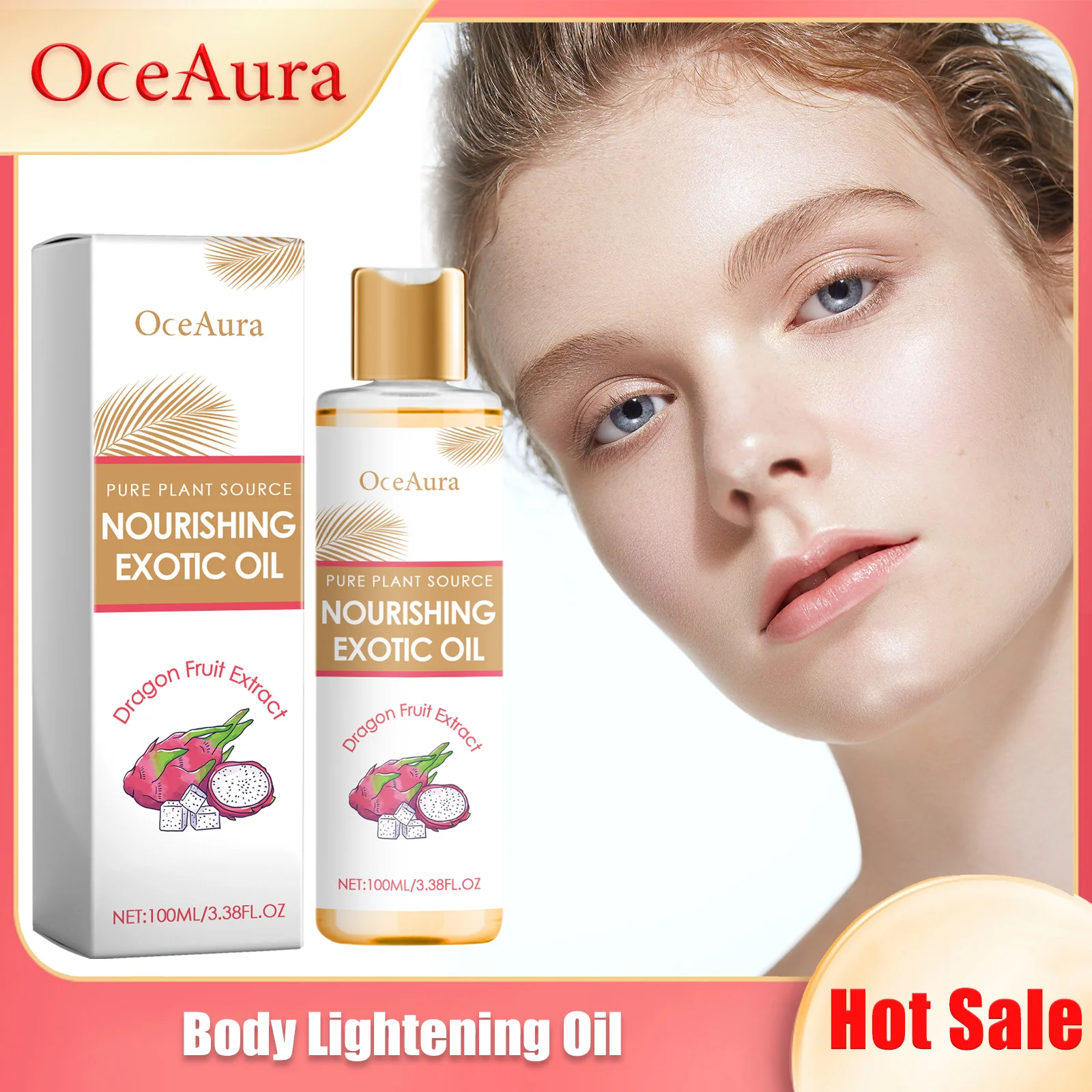 Whitening Oil Moisturizing Nourish Bleach Smoothing Improve Dull Firm Dark Removal Exfoliating Repair Brightening Essential Oil