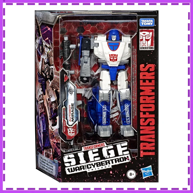 Hasbro Anime Transformers War for Cybertron Starscream Mirage Deluxe Class Christmas Gifts Genuine Action Figure Model Toys