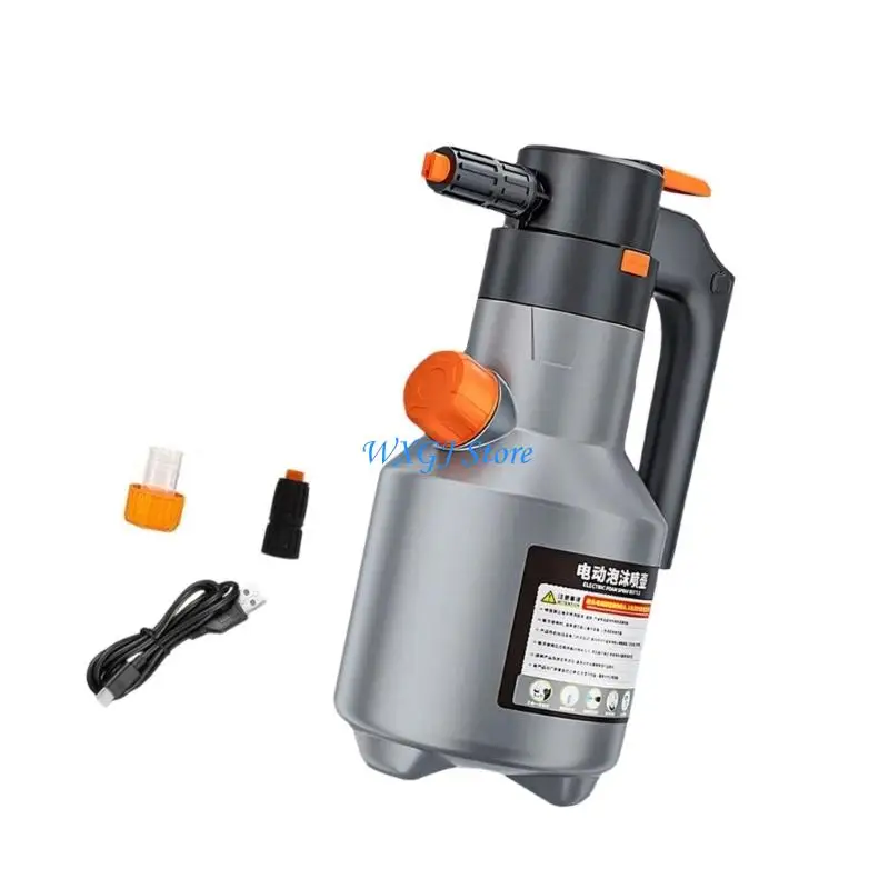 37JE Multipurpose Rechargeable 2L Electric Foam Sprayed Guns With 1300mAh Battery And Large Capacity Design For Vehicle Care
