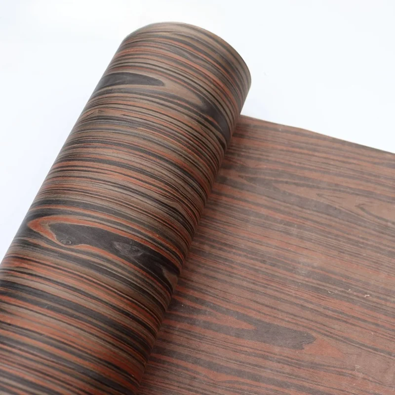 

250X58cm Technology Black Cypress Wood Veneer Sheet Crafts diy for Wooden Door Furniture Decoration Home Wall Panel Veneer