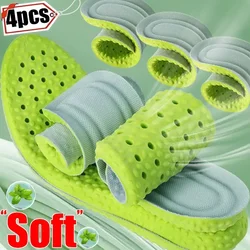 2/4pcs Soft Sport Insoles High Elasticity Comfortable Plantar Insoles Feet Man Women Orthopedic Shoe Sole Running Accessories