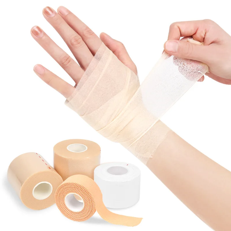 1Pcs Foam Bandage Elbow Knee Pads Film Foam Underwrap Sports Pre-Wrap For Athletic Tape Sponge Skin Film Self-Adhesive Elastic