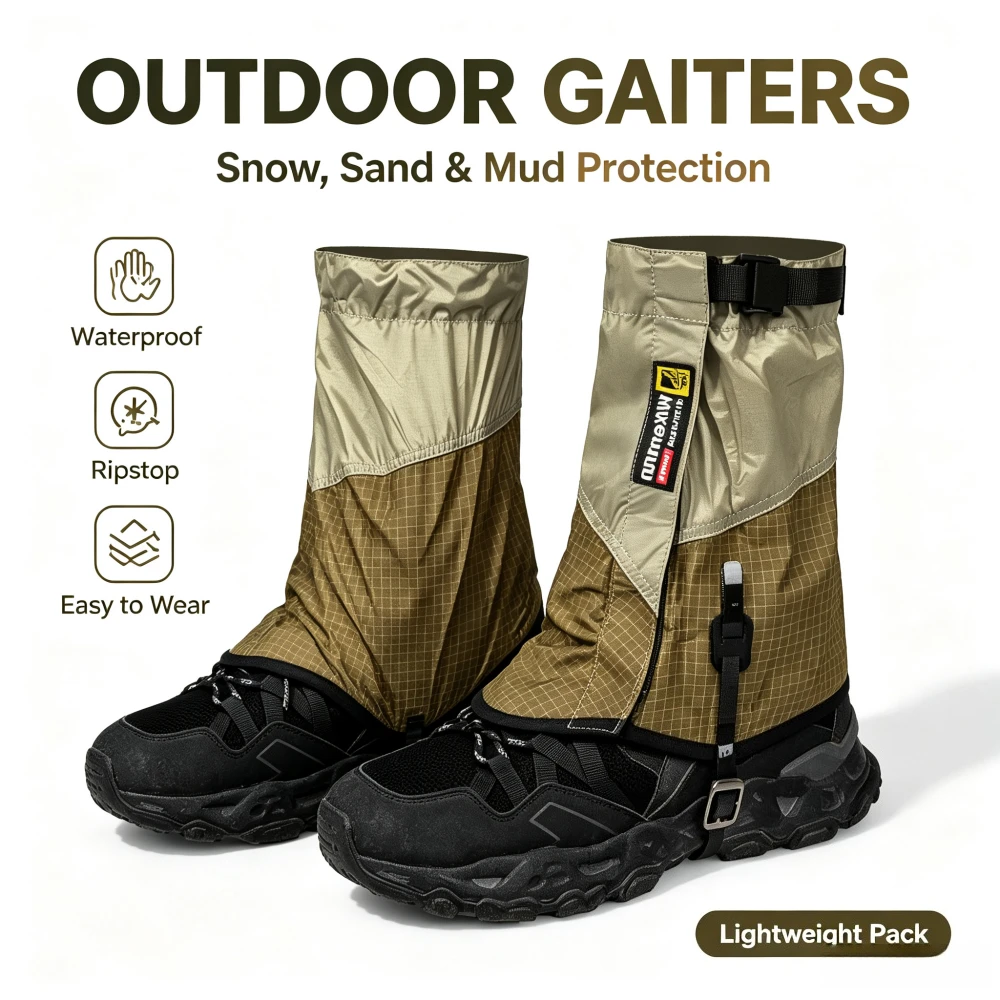 Outdoor Camping Mountaineering Snow Cover Lightweight Wear-resistant Waterproof Strong Horse Desert Sand-proof Hiking Leggings