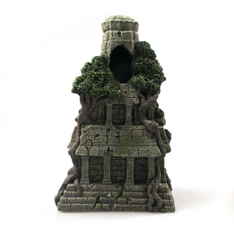 

J1UL1N Home Aquarium Ornament Ancient Stone Buddha Resin Figurines Aquarium Ornament Fish Tank Aquarium Decoration Accessories