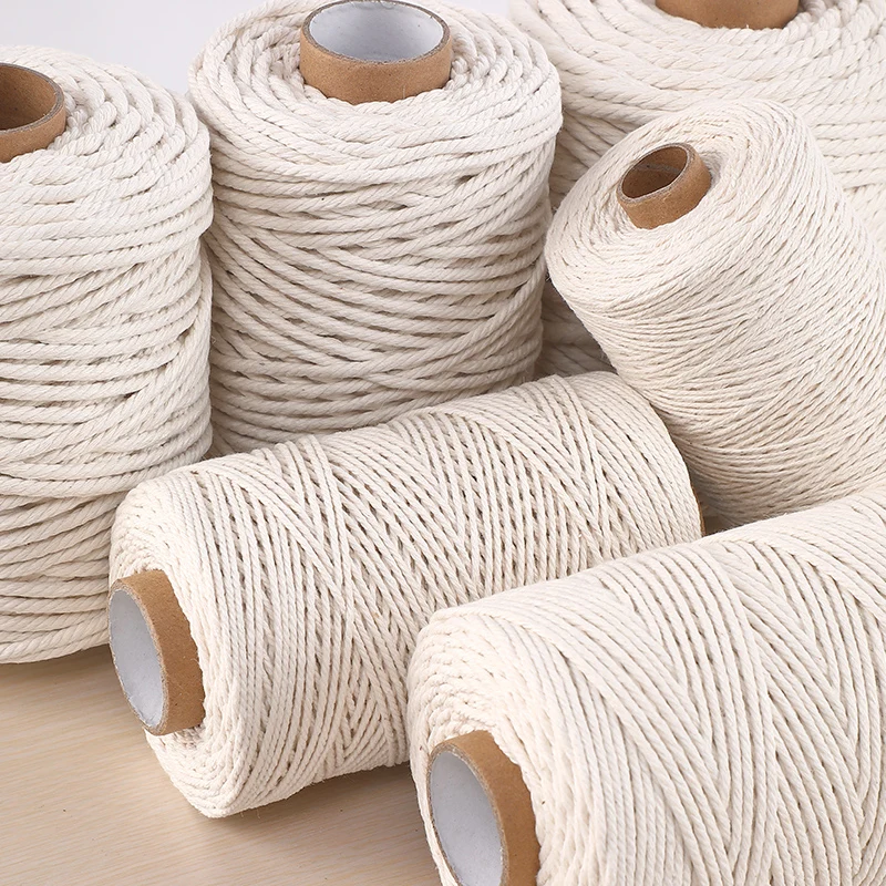 Cotton Rope Zongzi Rope Cotton Rope DIY Hand Woven Material Tapestry Woven Rope Cotton Rope Rope Binding Rope