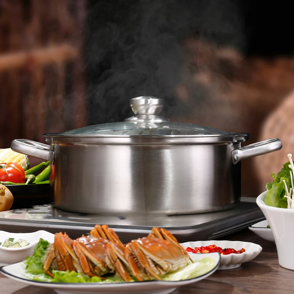 

Induction Stainless Steel Cookware Hot Pot Kitchen Hotpot Home Kitchenware