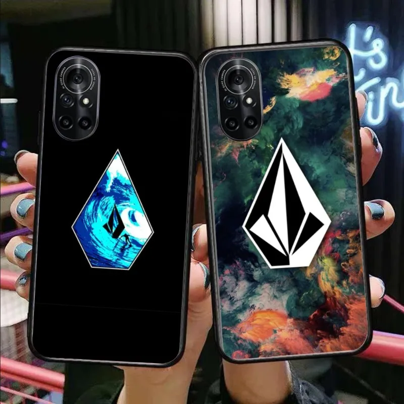 VOLCOM Smart Mobile Cell Phone Case for Honor 90 70 50 20 7S X9 X8 X7 Magic 4 3 Pro Black Soft Phone Cover Funda