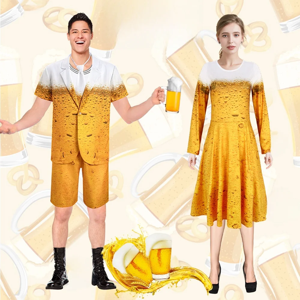 

Men's Suit Performance Costume loween Outfit Stage Performance Clothing Beer Festival Theme Faionable Traditional Chines...