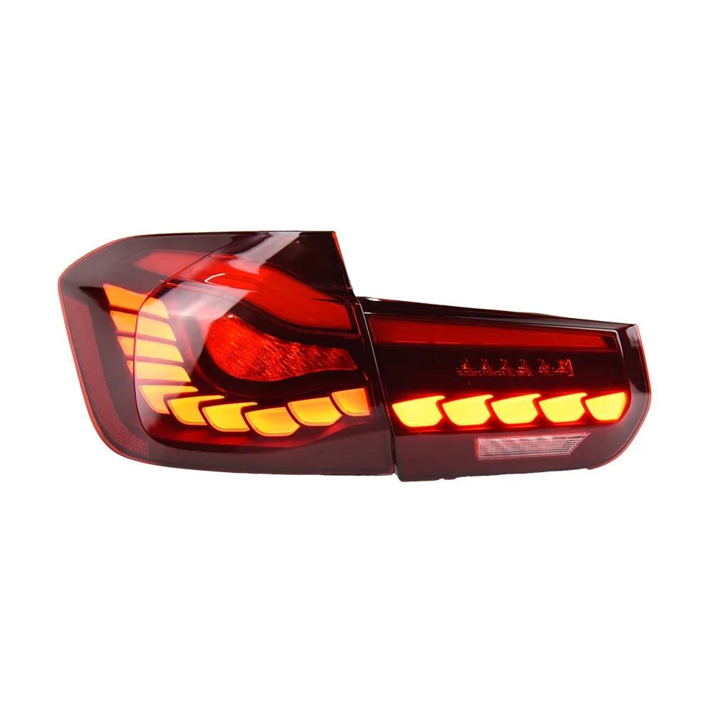 For BMW 3 Series F30 316i 318i 320i 325i 330i 2013-2019 LED Car Taillights Assembly Upgrade Dragon Scale Taillight Accessories