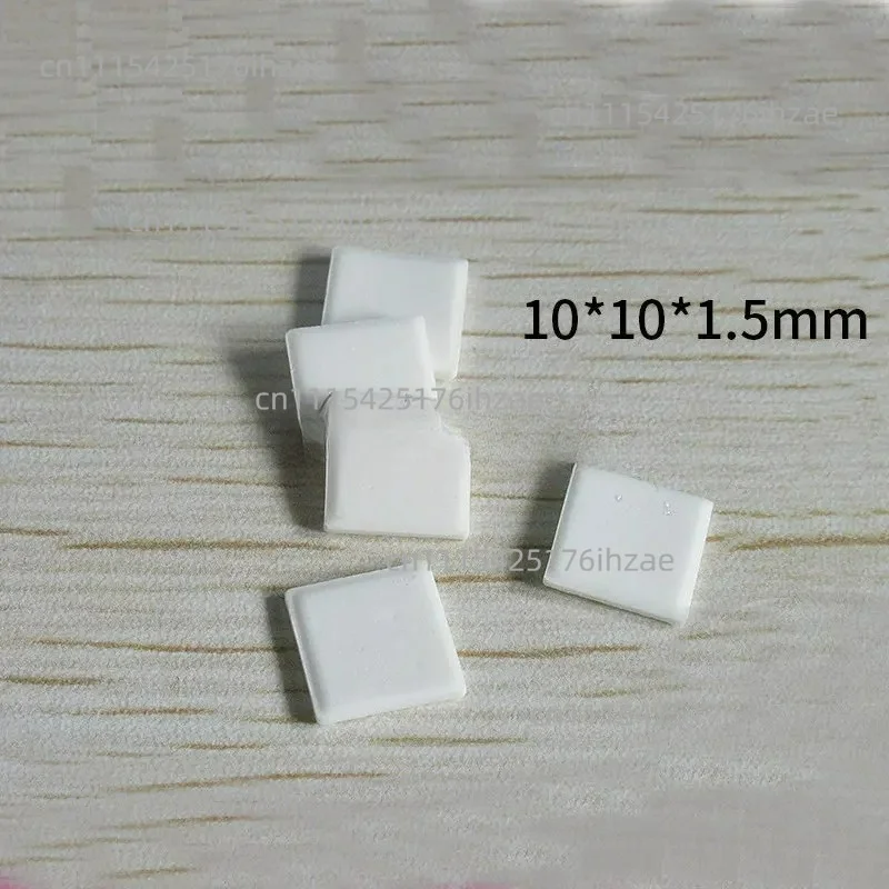Alumina Ceramic Sheet 10*10*1.2/3/4/5/6mm Wear Resistant Ceramic Sheet, Insulation and High Temperature Resistant Ceramic Sheet