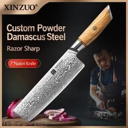 XINZUO-cuchillo Nakiri de 7 