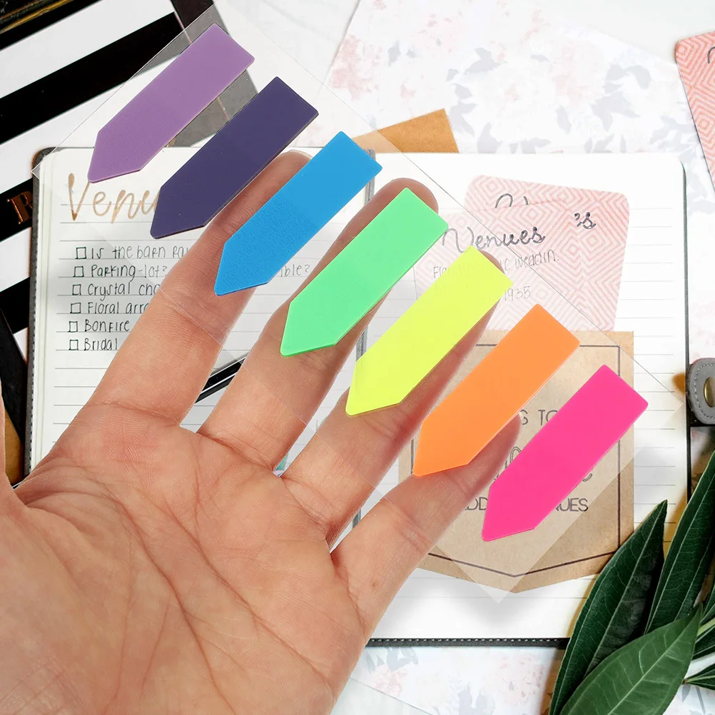 

Colored Index Tabs Highlight Strips Bookmarks Fluorescence Reading Markers Portable Page Finder Learning Accessories