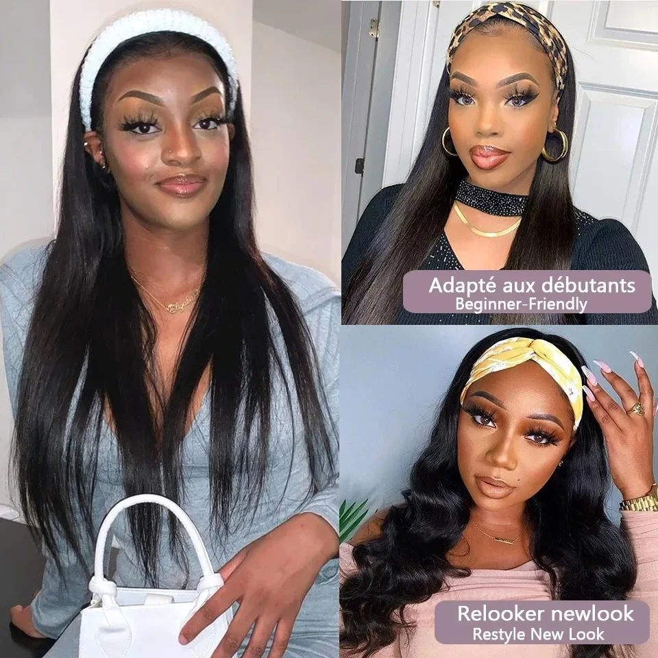 Thumbnail 4 - #15 Popular Human Hair Headband Wigs Choices