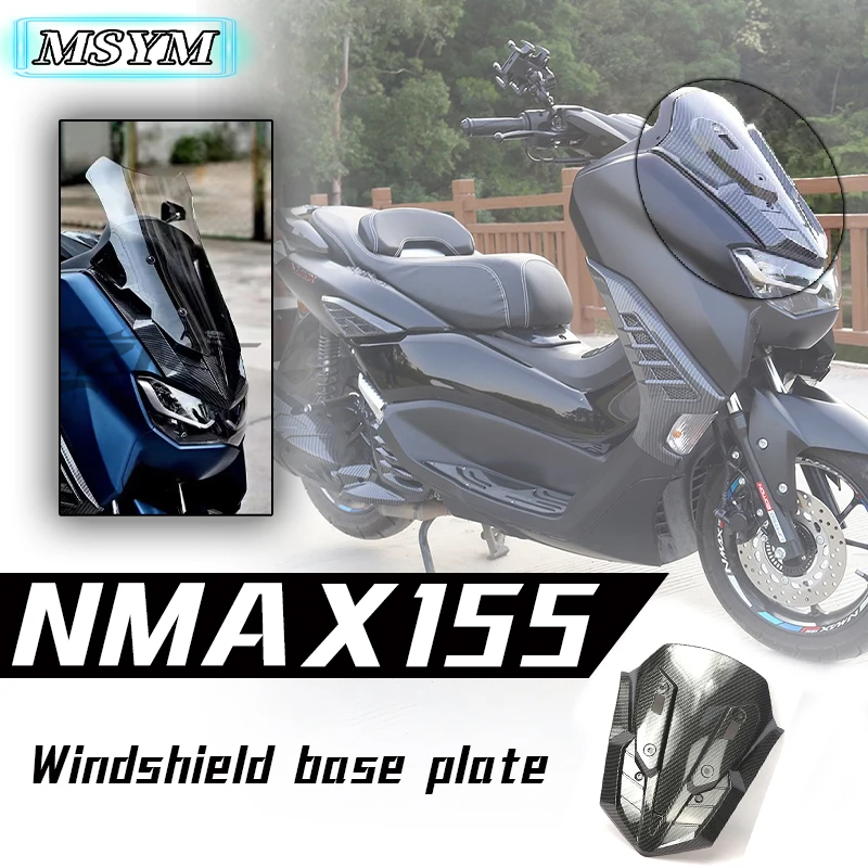 Motorcycle Carbon Fiber Front Windshield Guard Cover Trim Modified Accessories for Yamaha NMAX155 NMAX 155 2020-2023