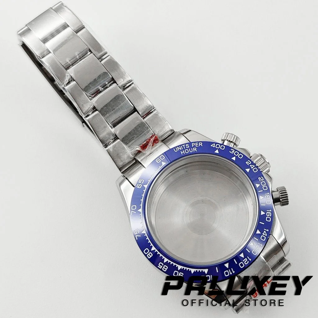 40mm VK63 Uhrengehäuse Braune Keramik-Lünette Zubehör Passend für Daytona VK63 VK64 Uhrwerk 29,5mm Zifferblatt Oyster Herren-Uhrenarmband – Detail 4