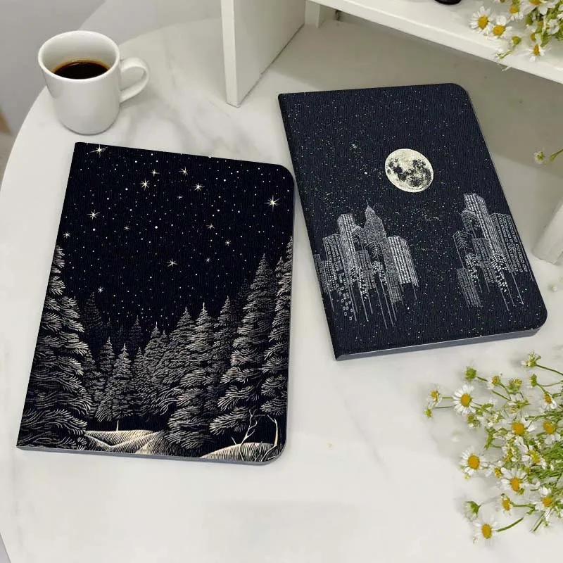 

Starry Moon City Night Tablet Case For Samsung Galaxy Tab S7 S8 S9 S10 FE Lite Gift
