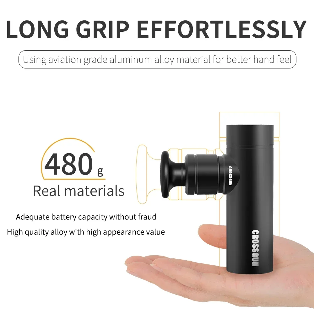 CROSSGUN – Mini pistolet électrique intelligent de Massage du cou, fréquence Variable, Relaxation du corps AI, Fitness, soulagement des douleurs musculaires