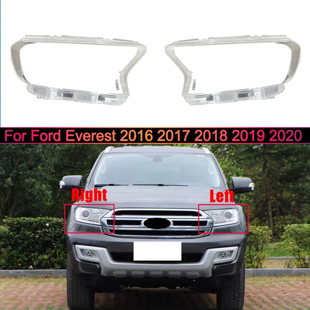 

Headlight Lens Cover Transparent Headlamp Shell Plexiglass Replace Original Lampshade For Ford Everest 2016 2017 2018 2019 2020