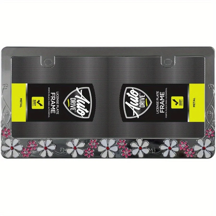 

Универсальная рамка номерного знака — включает хромированные цветочные акценты, прочную и подходящую для наружных условий. рамка номерного знака