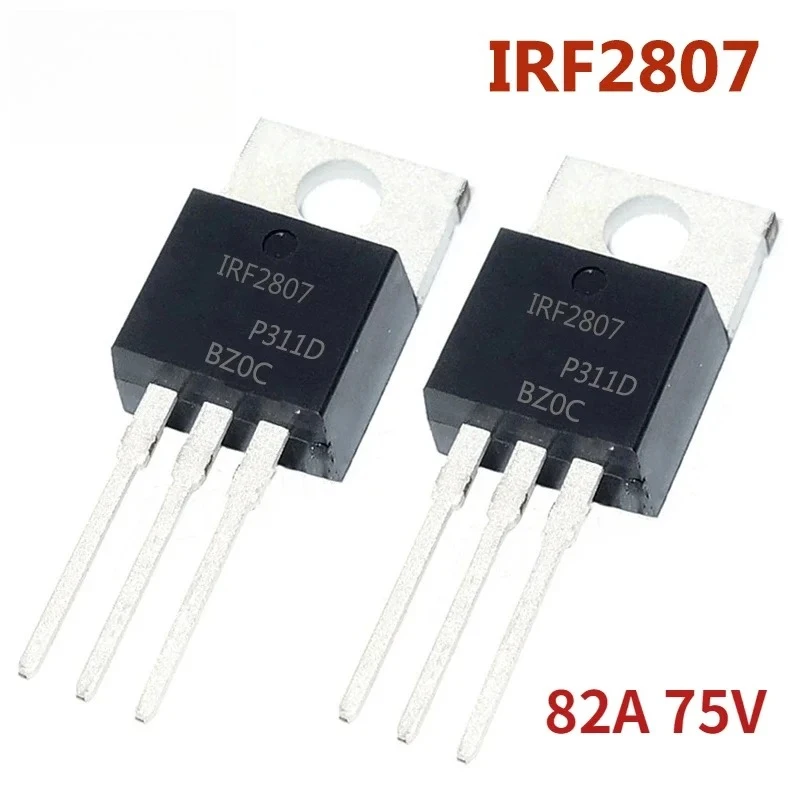 Kit transistor 5PCS IRF2807PBF IRF2807 Transistor MOSFET 82A 75V TO-220 Kit transistor
