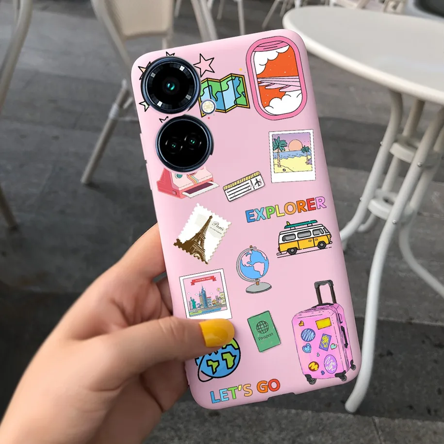 For Tecno Camon 19 Pro 5G Case Lovely Cartoon Patterns Cover Soft Silicone Funda For Tecno Camon 19 Neo Camon19 CI6n CH6i Bumper