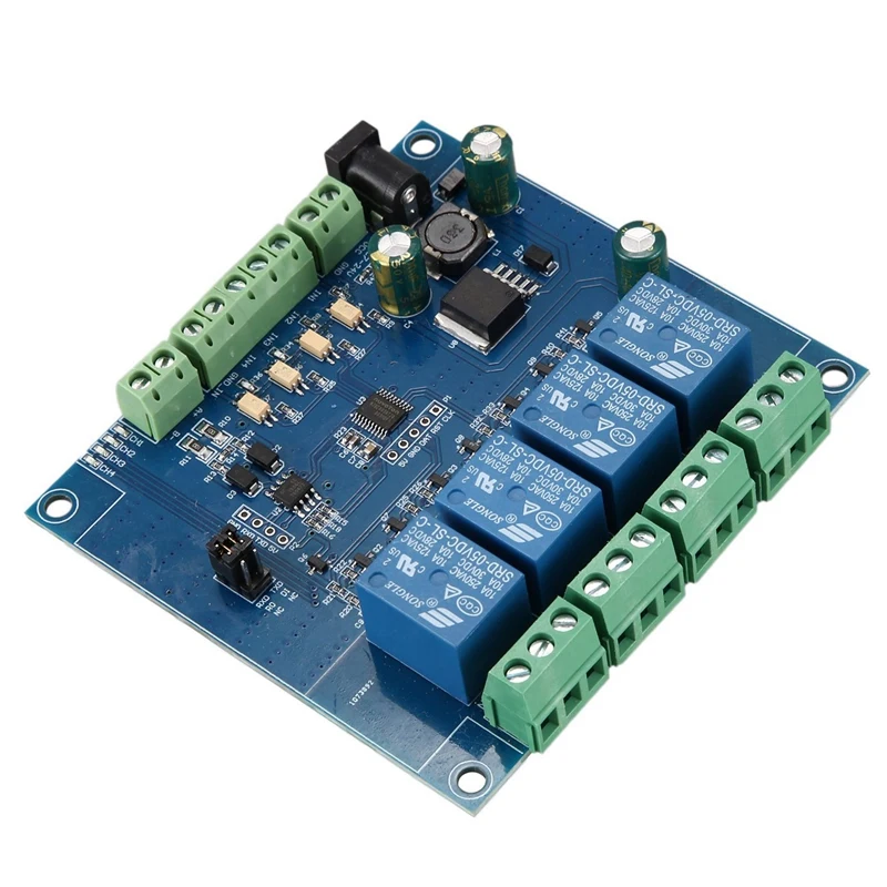 2X Modbus Rtu 4 Ch Relay Module Input 485 Ttl Uart Communication 4-Channel Input 7-24V Relay Module