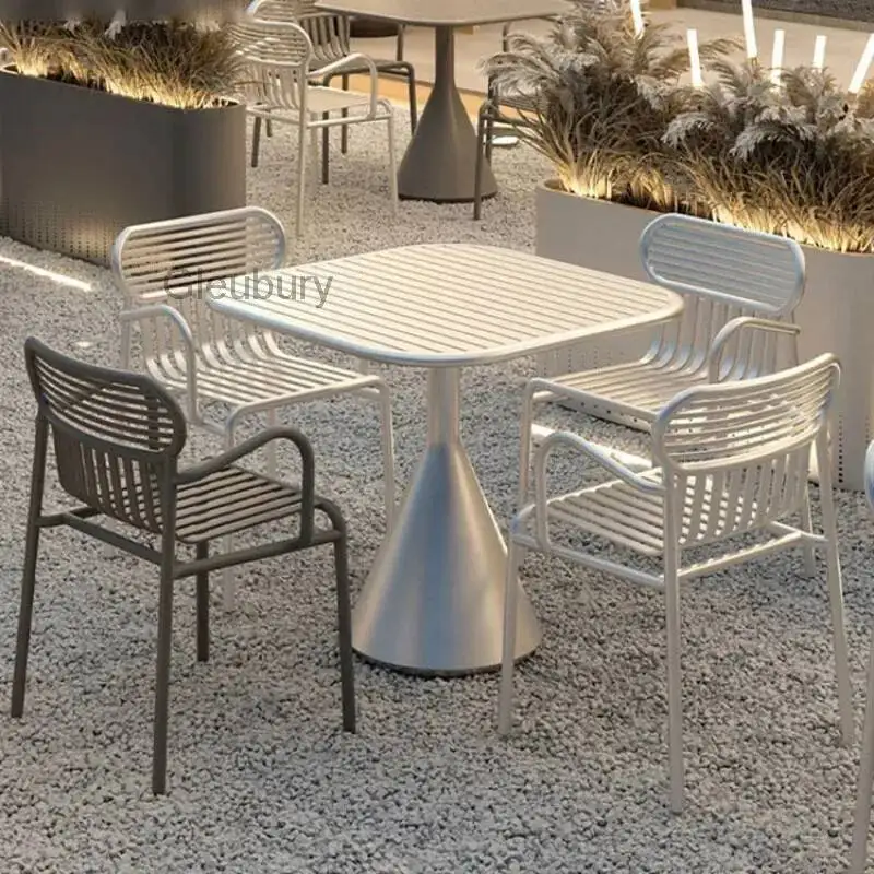 Dining Set for Courtyards & Outdoor Cafés, Stylish Table and Chairs for Balcony & Patio Relaxation Outdoor Furniture Set Patio