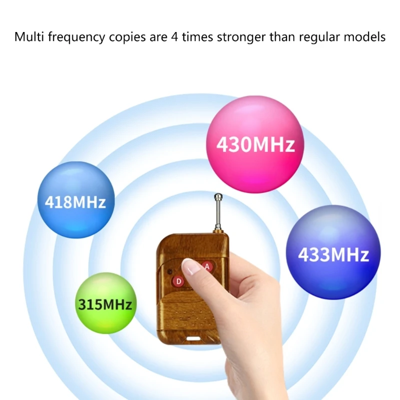 315/433/418/430MHZ Universal Wireless Copy Code Remote Control Controller 4 Channel Electric Cloning Gate Garage Door Auto Key