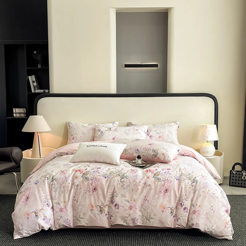 

Svetanya pure Cotton Bedding Sets Colorful Print Bed Linens Sheet Pillowcase Duvet Cover King Queen Europe Size