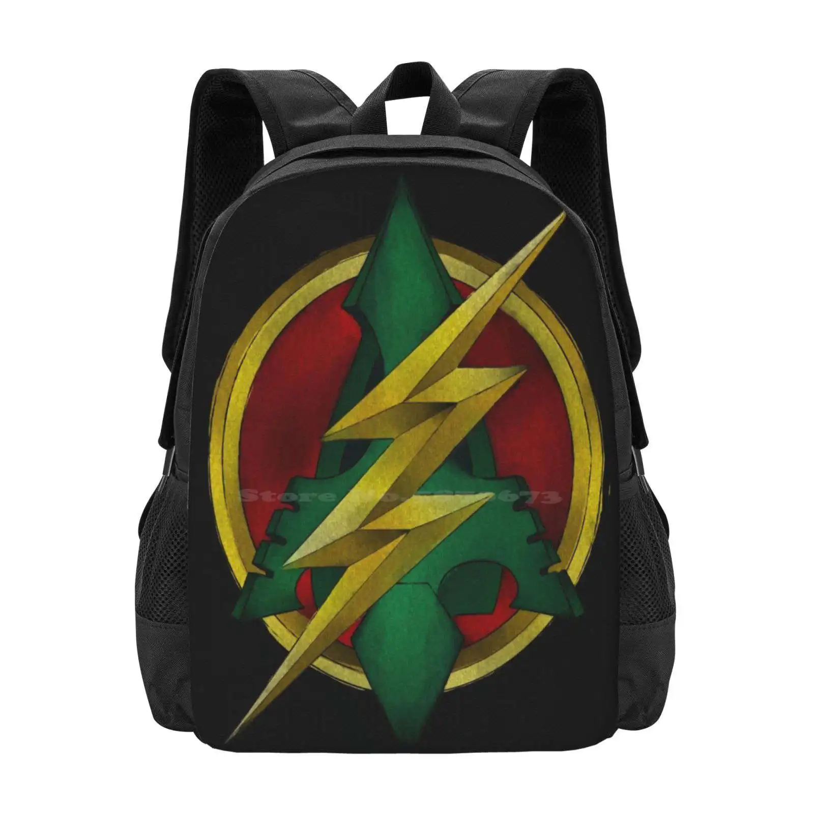 

Flash-Arrow Pattern Design Ноутбук Путешествия Школьные Сумки Flash Green Arrow Oliver Queen Barry Allen