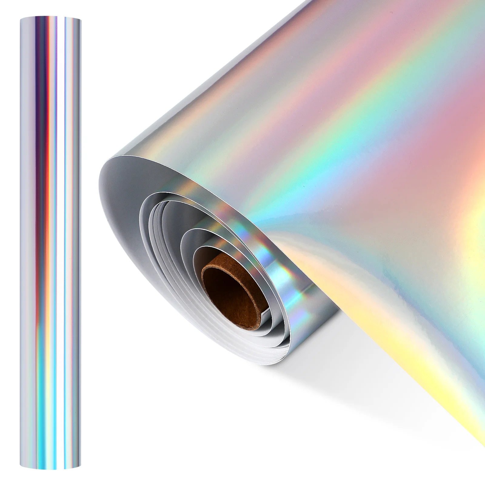 

1 Roll Holographic Permanent Adhesive Film Transfer Vinyl Sheets Window Decal Car Home Decoration Party Vinyl Wrap Weather