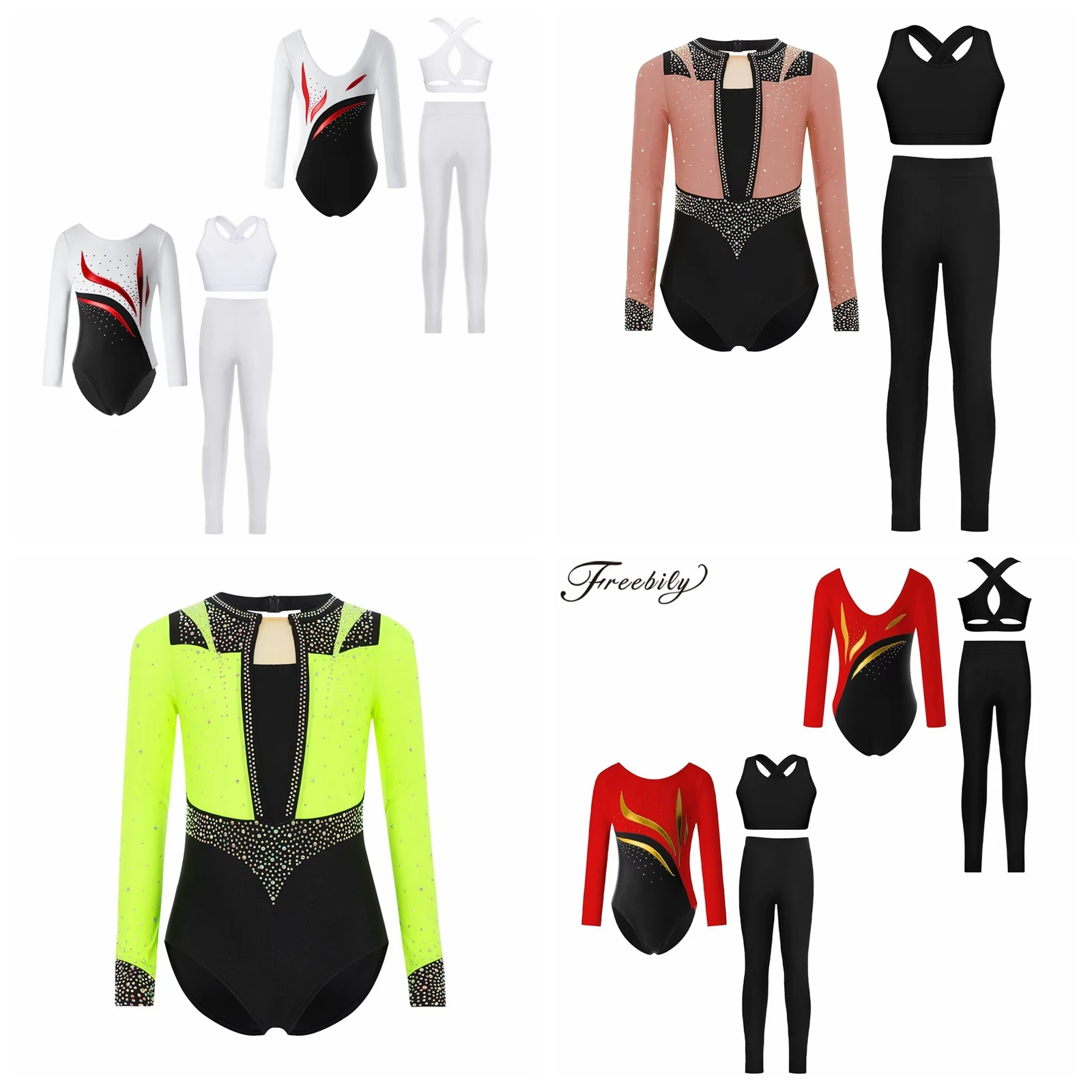Children's Ballet Dance Leotards Teens Exercise Dancewear Ballerina Girl Kids Gymnastics Leoatrds Acrobatic Performance Jumpsuit