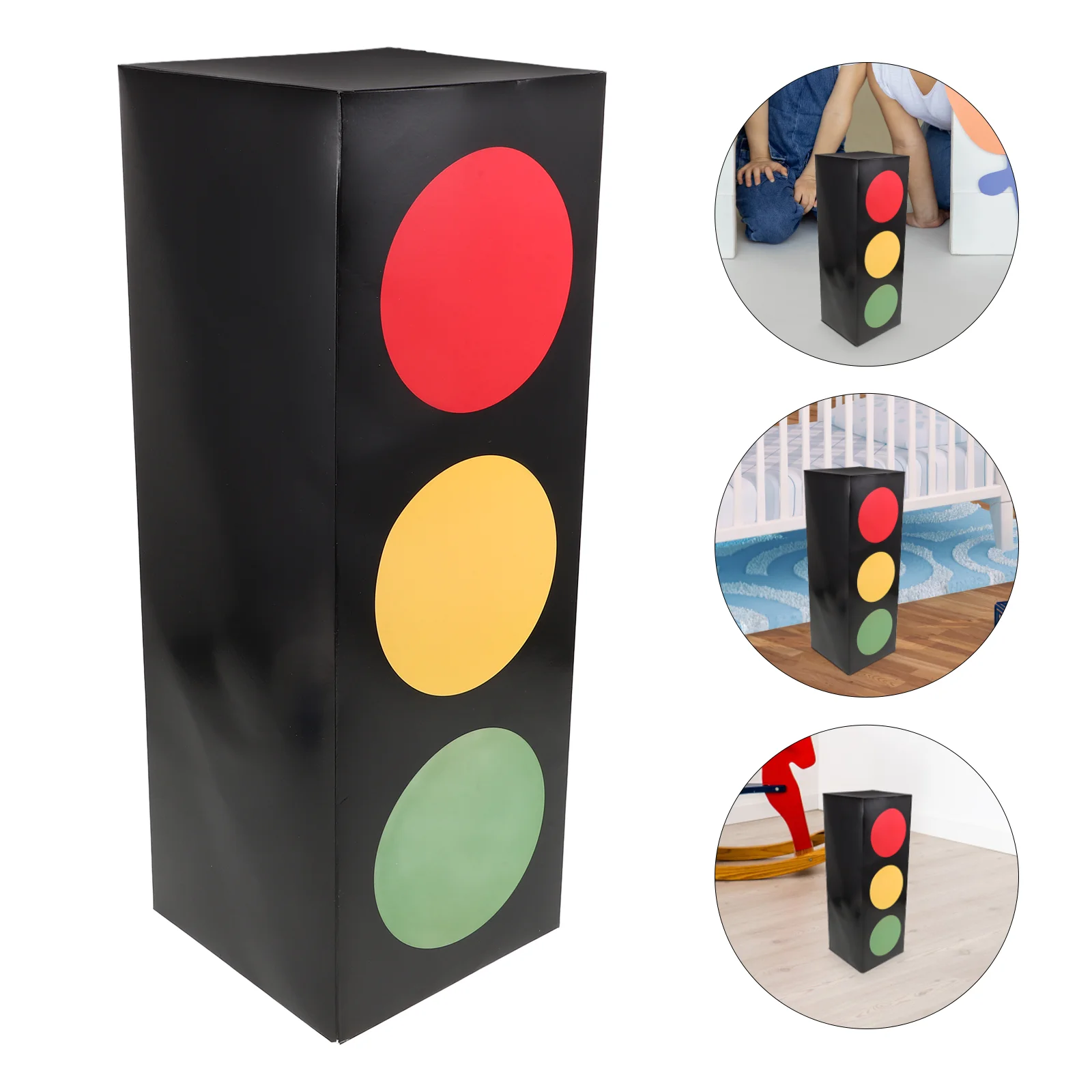 Signal Light Gift Box Transportation Birthday Party Decorations Goodie Boxes Traffic Favor Toys Cars Themed Candy Holder