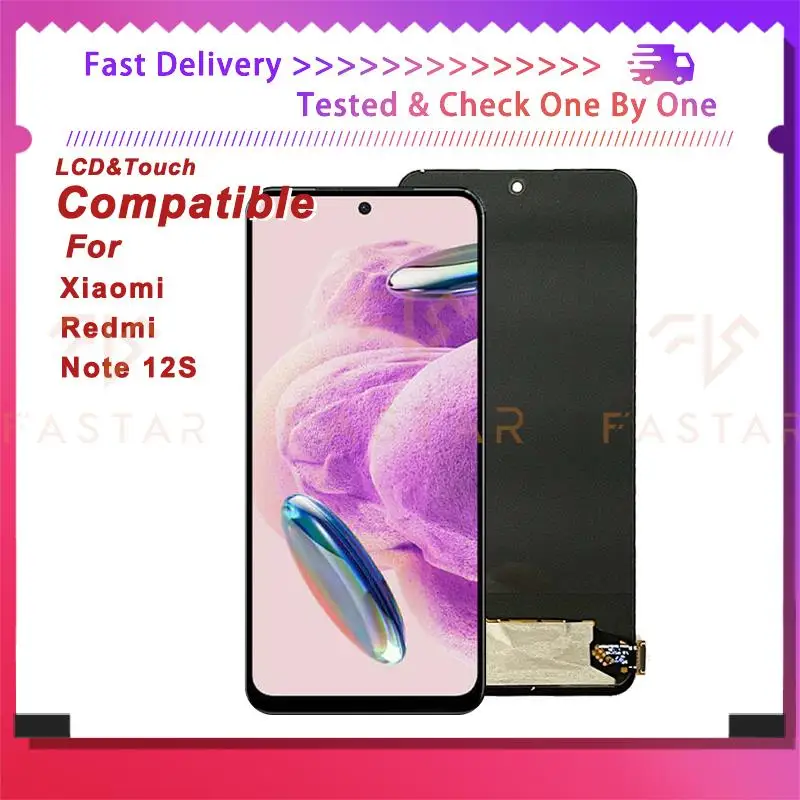 

Note12S 6.43"AMOLED For Xiaomi Redmi Note12S LCD Display Touch Digitizer Assembly Replacement Phone Screen Redmi Note 12S lcd