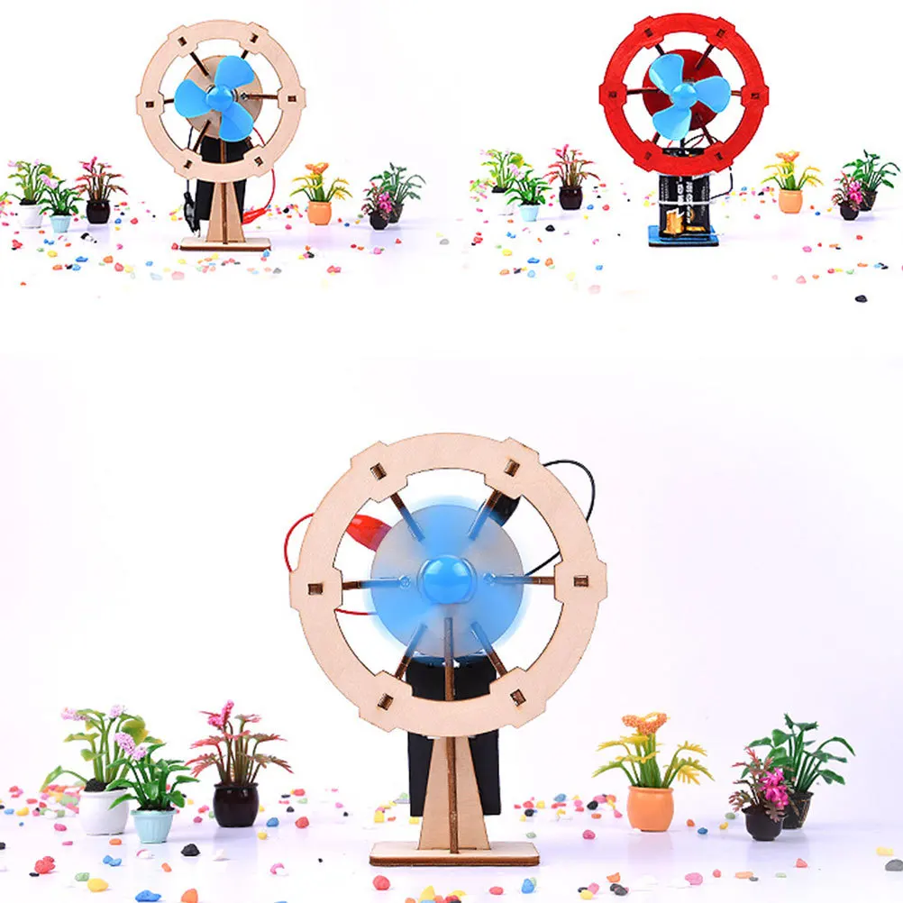 

Diy Small Fan Material Kit Scientific Educational Assembly For Kids Physics Science Experiment Electric Fan Stem Building