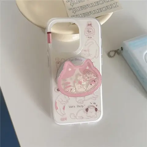 आईफोन 16 प्रो 15 13 14 प्रो मैक्स के लिए कावई कार्टून कैट मैग्नेटिक फोन केस, मैगसेफ स्टैंड शेक होल्डर गिर्प केस के साथ प्यारा कवर 8 best sales मैगसेफ एनीमेशन - №5