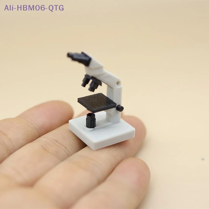 [New] Mini Microscope Model With Realistic Design Perfect For Dollhouse Decor Sand Table Building Photo Props