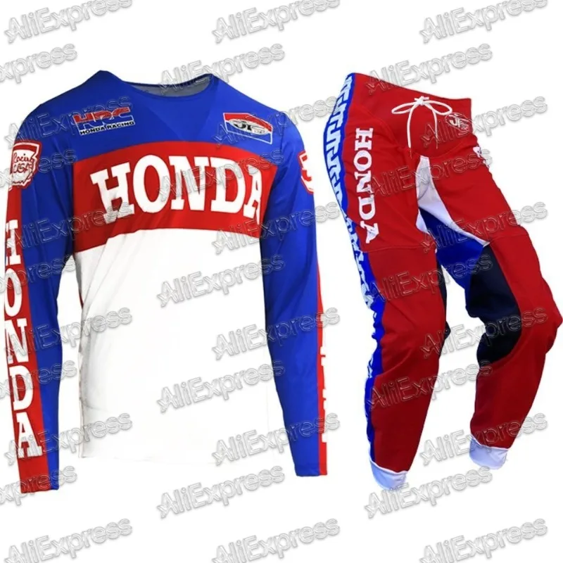 

2025 Honda High Performance Motocross Long Sleeve And Pants Quick Drying Breathable For Off-road Riders Mountain Bikers Jersey