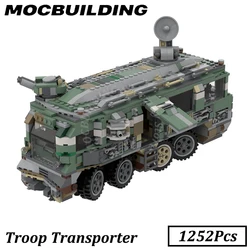 Troop Transporter Model Space Movie Vehicle Display MOC Building Blocks Brick Toys Construction Gift Christmas Present