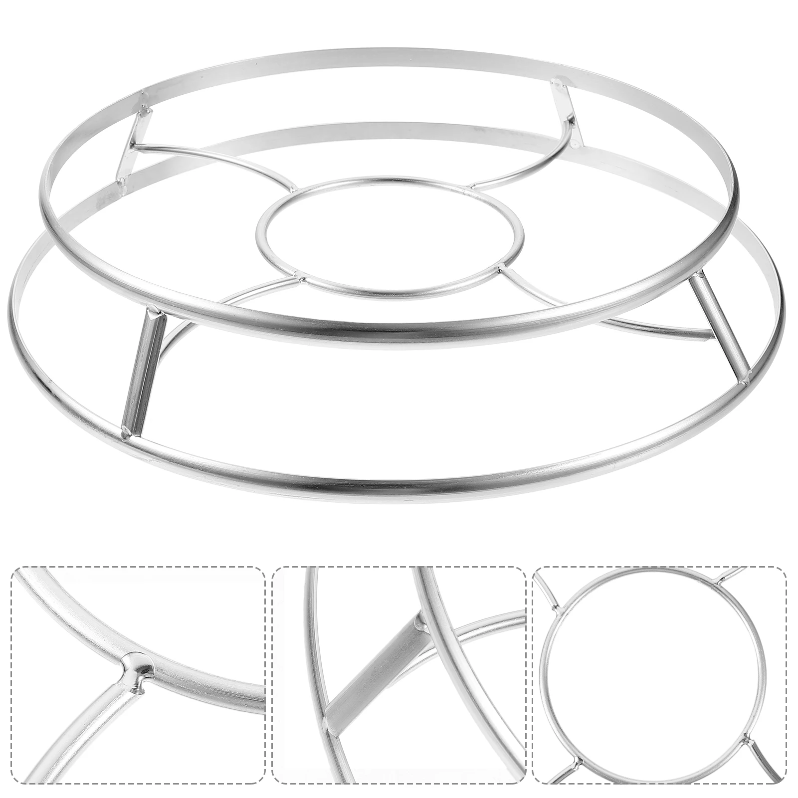 

Stainless Steel Steaming Rack Reusable Wok Holder Countertop Pot function Kitchen Pan Metal Rack Anti skid Tabletop