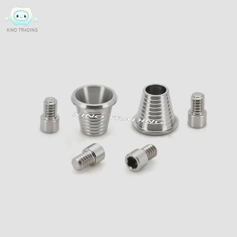 6 set Dental MUA Temporary Prosthetics Abutment Multi-Unit Titanium Base for MIS Straumann Nobel Osstem  CAD CAM Tibase Metal