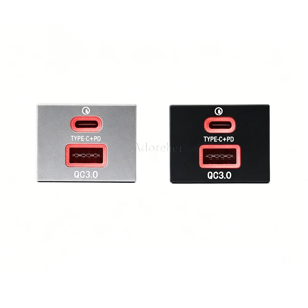 Dual-USB-Autoladegerät für Ford Focus 2 Mk2 2009-2011 QC3.0 + Typ-C PD Schnellladebuchse Ohne Kabelschäden – Detail 3